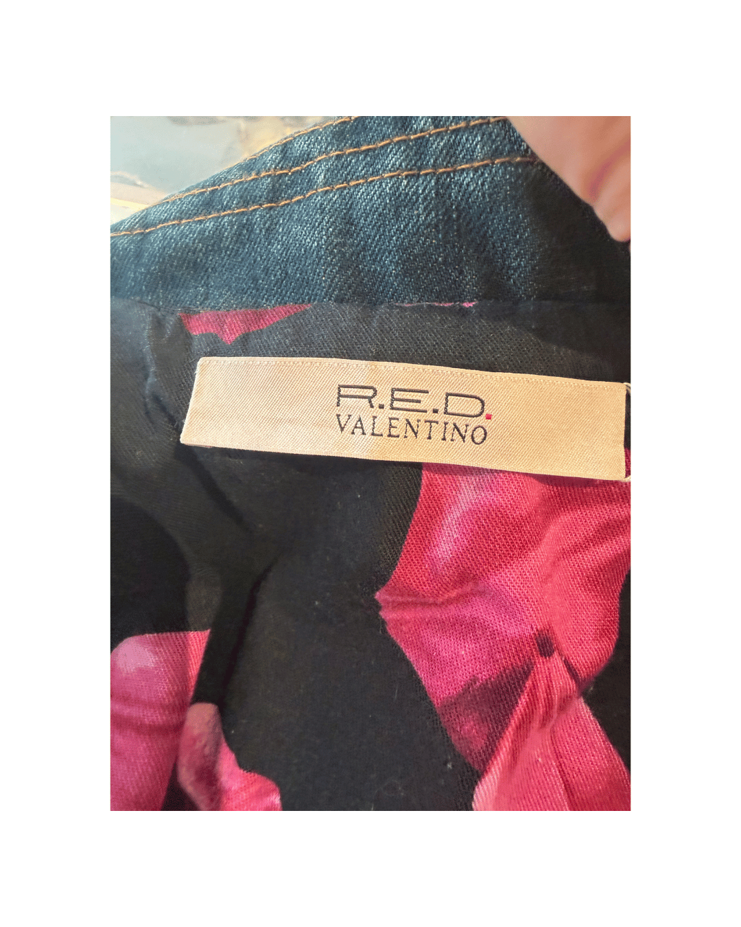 GIACCA LUNGA DENIM RED VALENTINO Tg 42