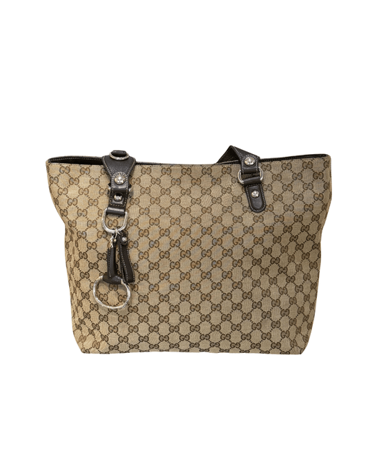 SHOPPER GUCCI GG SUPREME CON CHARM STAFFA