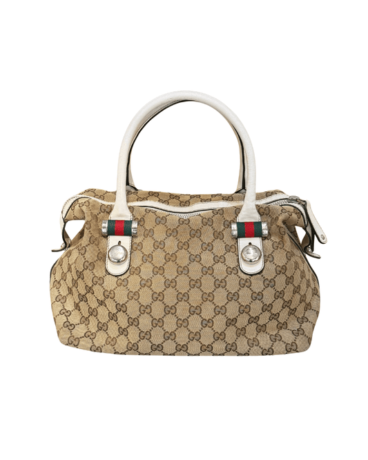 BAULETTO GUCCI BOSTON RIFINITURE AVORIO