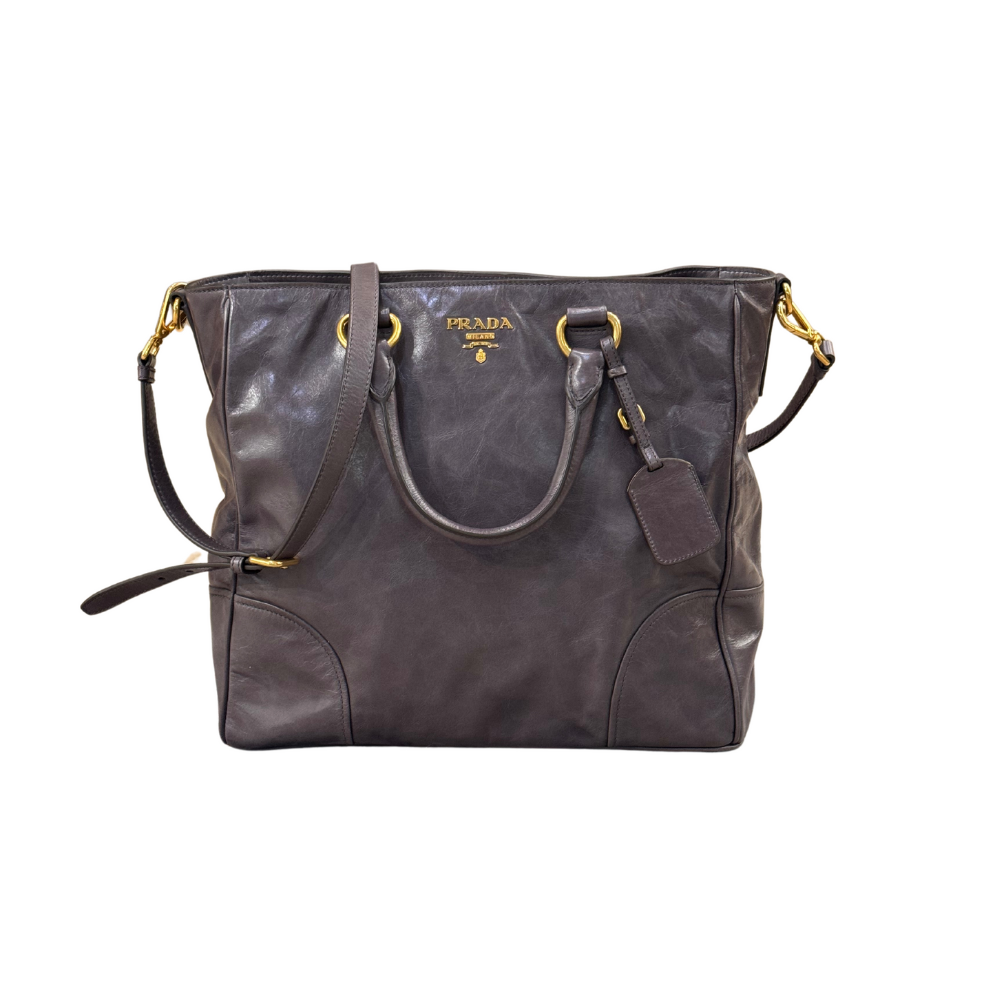 BOOK TOTE PRADA GRIGIA