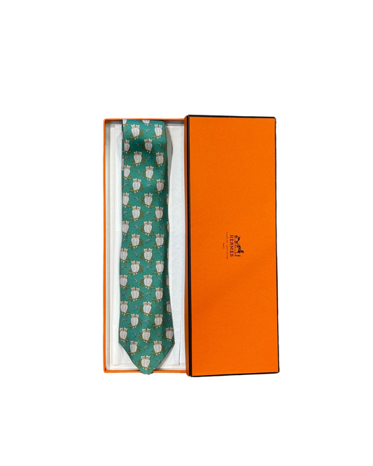 CRAVATTA HERMES VERDE