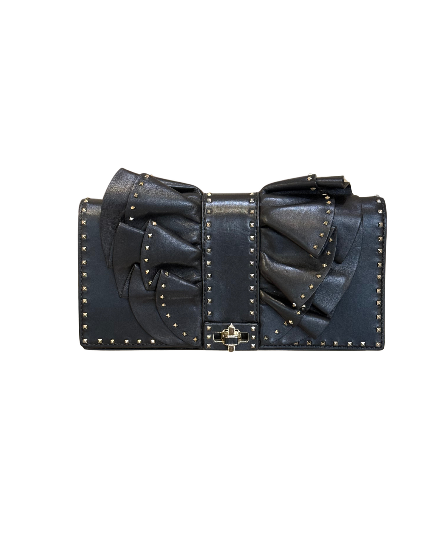 VALENTINO BLACK VERY V RUFFLE NERA