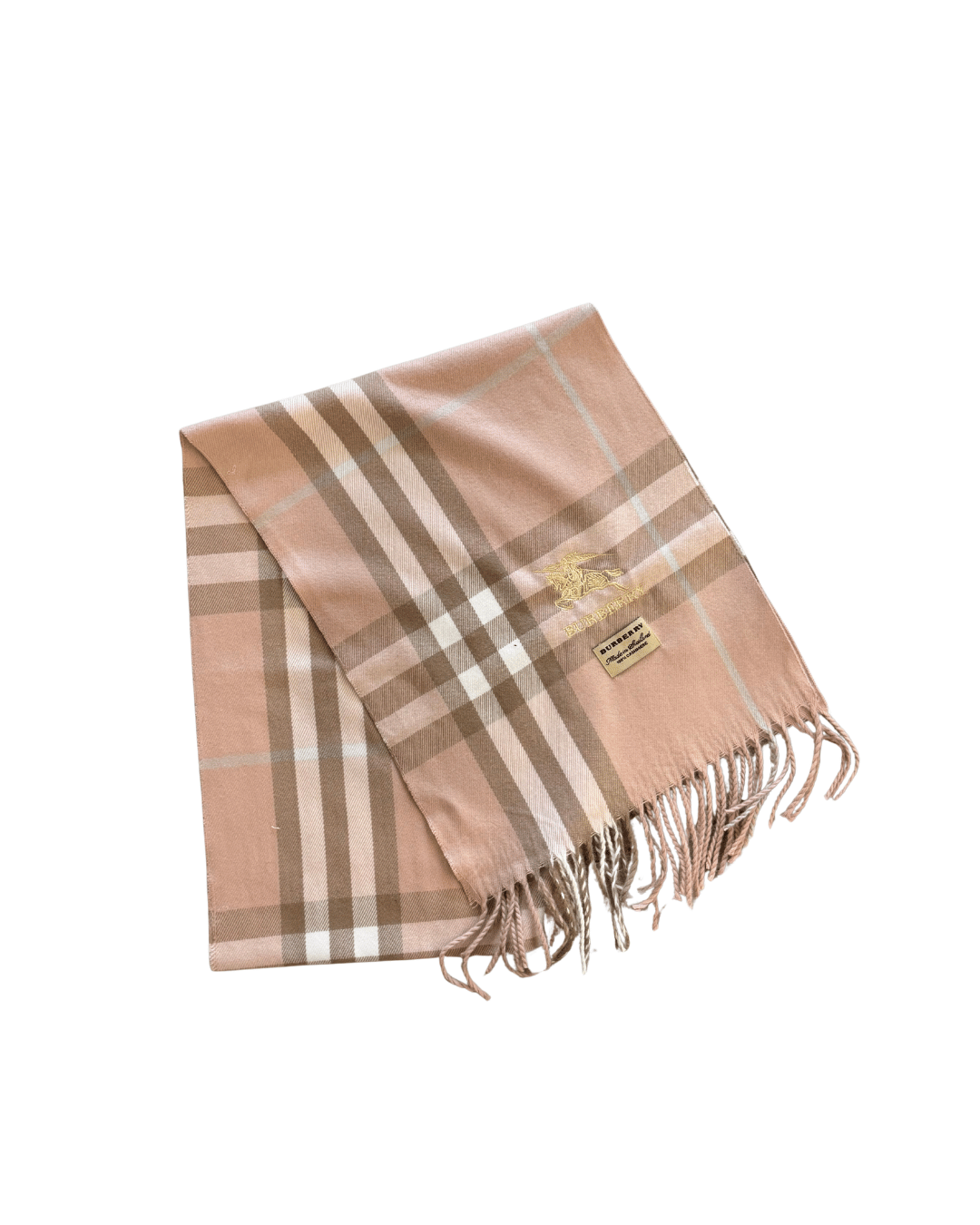 SCIARPA BURBERRY CASHMERE CHECK TONI ROSA FRANGE