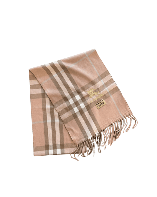 SCIARPA BURBERRY CASHMERE CHECK TONI ROSA FRANGE