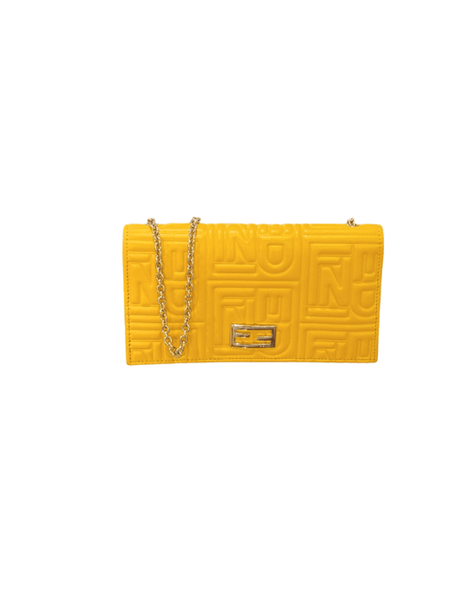 WOC FENDI GIALLA CON CATENELLA