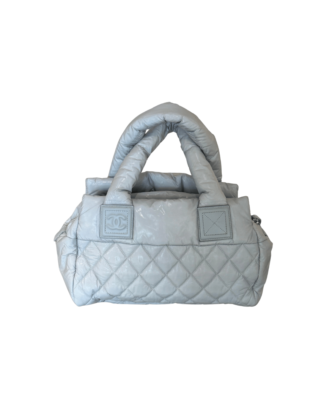 COCO COCOON CHANEL BORSA TRAPUNTATA GRIGIO/AZZURRO