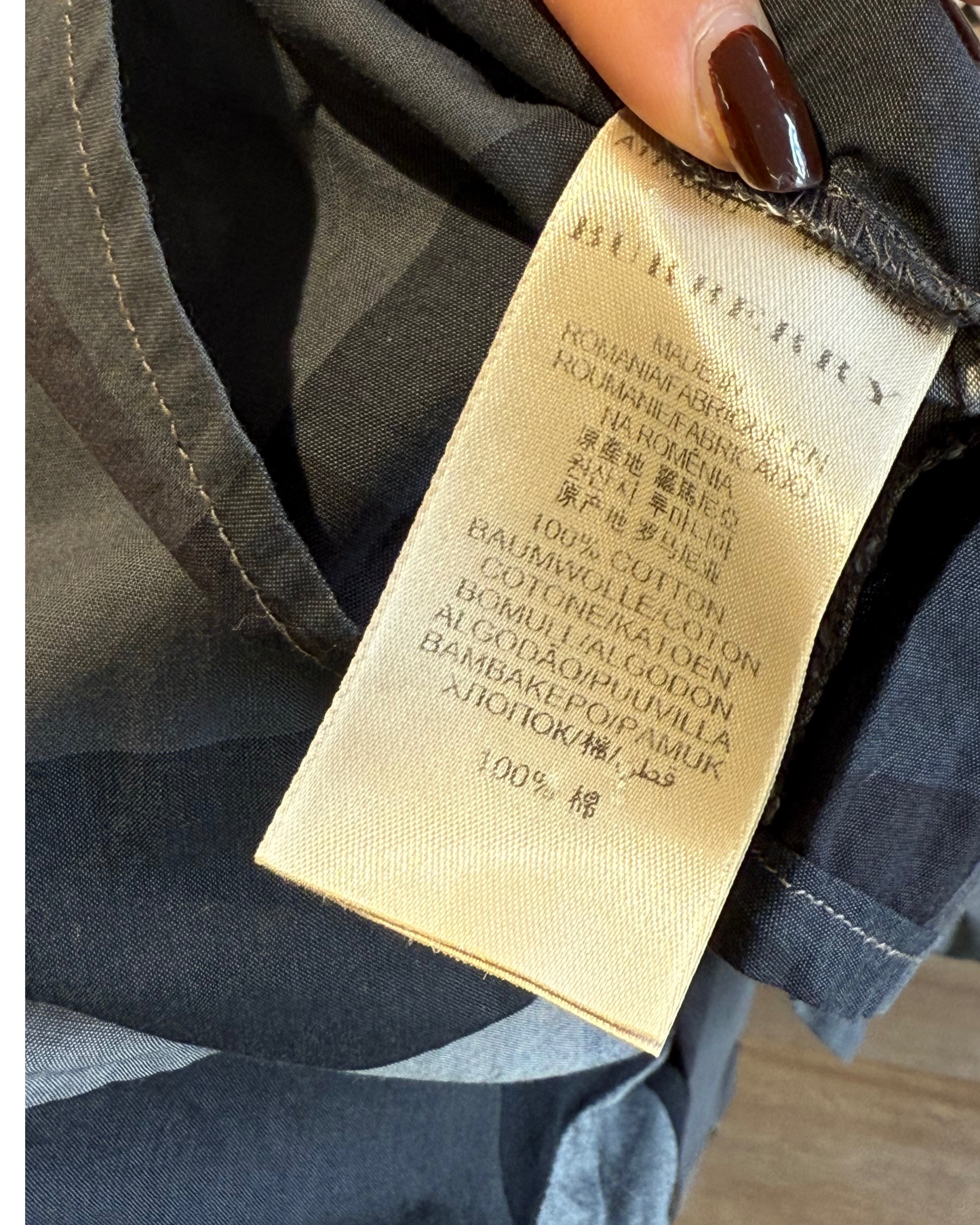 CAMICIA BURBERRY TARTAN SCURO