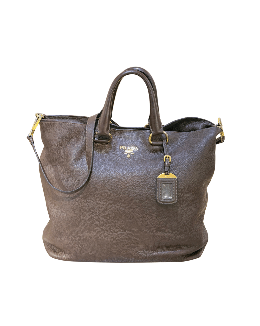 TOTE BAG PRADA COLOR CIOCCOLATO