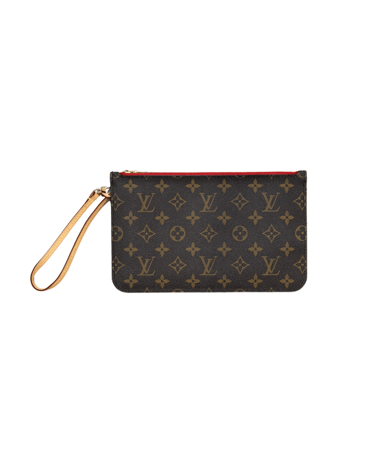 POCHETTE PIATTA LOUIS VUITTON INTERNO ROSSO