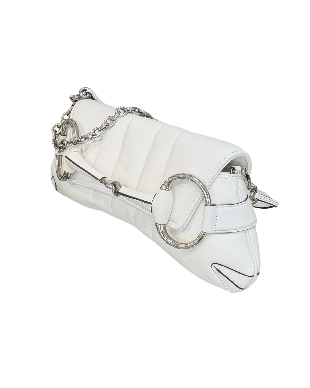 GUCCI HORSEBIT CHAIN SHOULDER BAG BIANCA