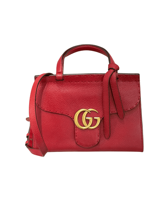 BORSA GUCCI ROSSA CON IMPUNTURE