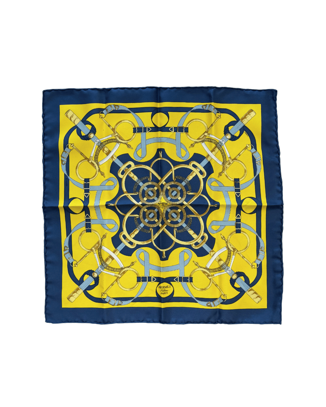 STRANGOLINO HERMES BLU E GIALLO