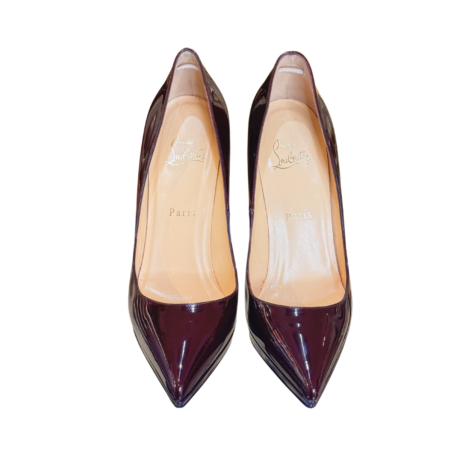 LOUBOUTIN BORDEAUX/MARRONI