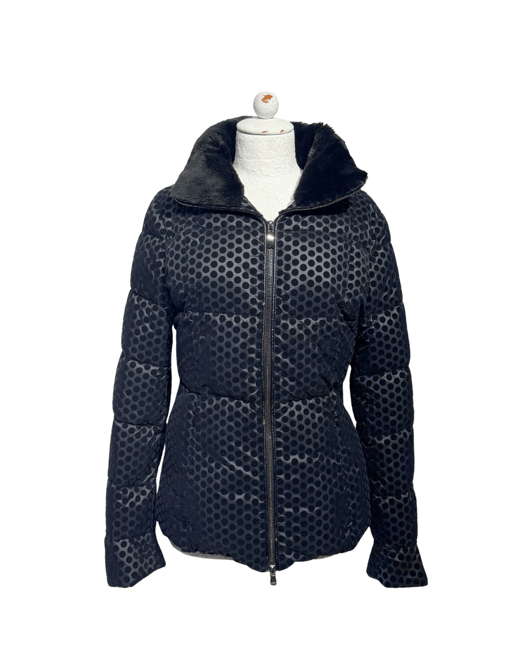 PIUMINO ARMANI JEANS NERO POIS VELLUTO Tg 42