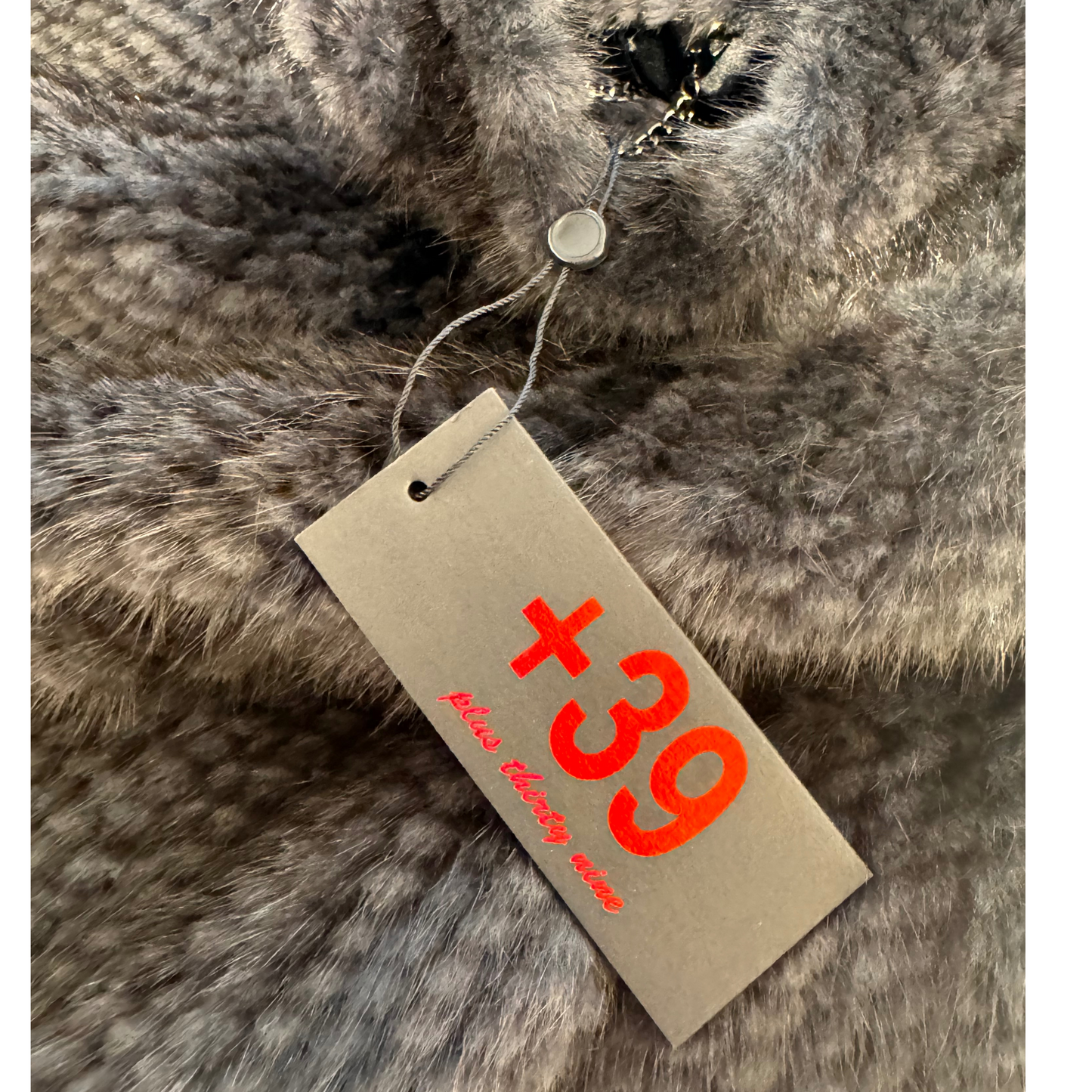 PONCHO VISONE INTRECCIATO
