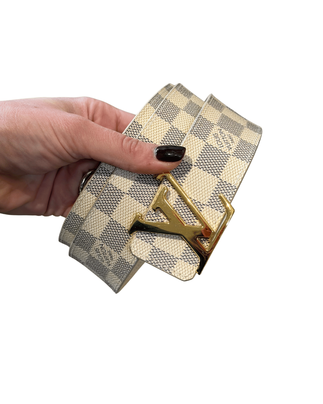 CINTURA INITIALES DAMIER AZUR 80