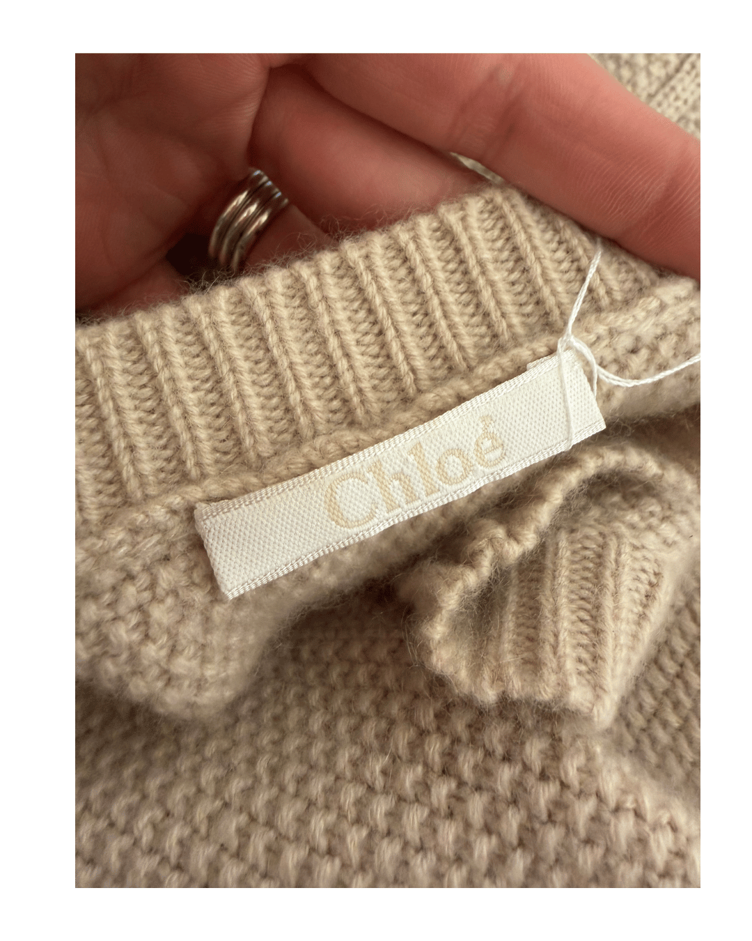 ABITO MAGLIA CHLOE 100% CASHMERE BEIGE