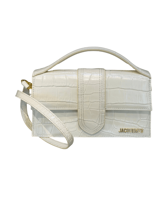 JACQUEMUS LE GRAND BAMBINO STAMPA COCCO AVORIO