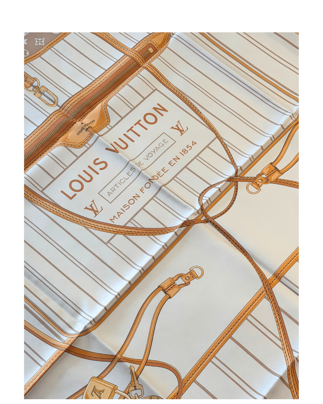 FOULARD LOUIS VUITTON MY NEVERFULL BEIGE