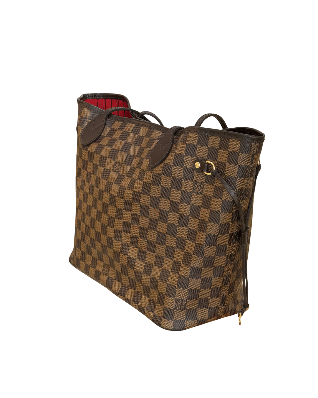NEVERFULL MM DAMIER EBENE INTERNO ROSSO