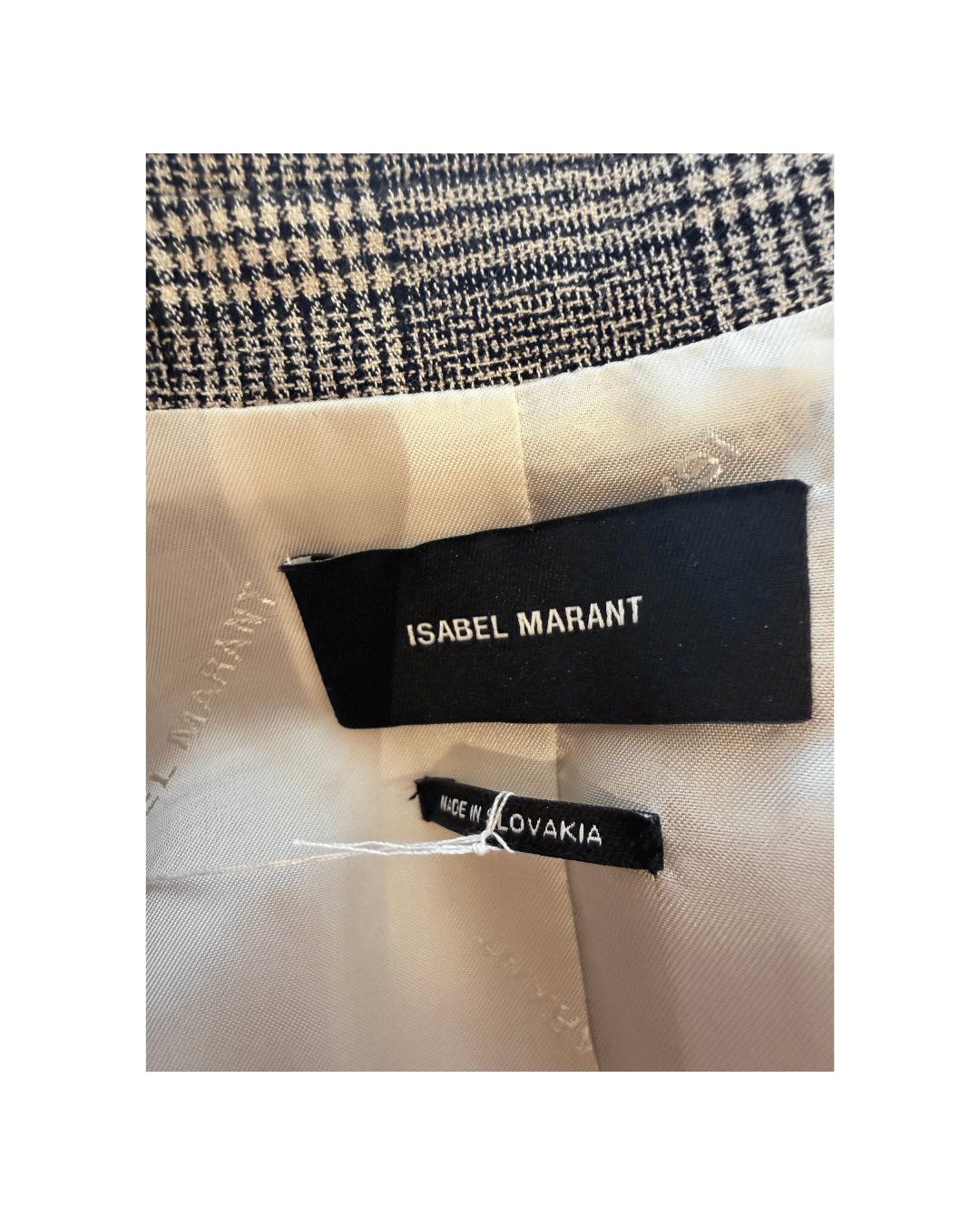 BLAZER OVERSIZE DOPPIOPETTO ISABEL MARANT QUADRI Tg 40