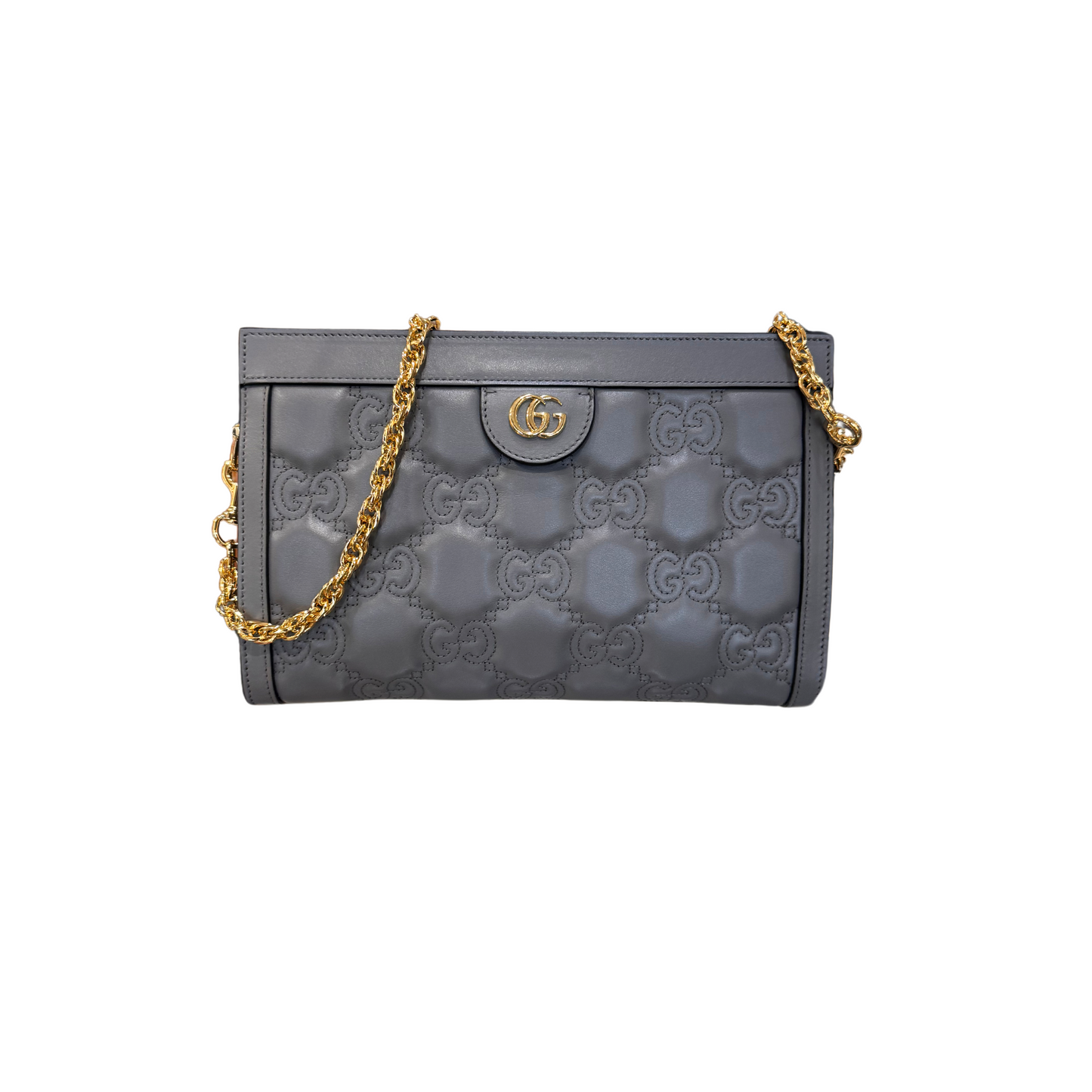 POCHETTE GRIGIA IN PELLE GUCCI