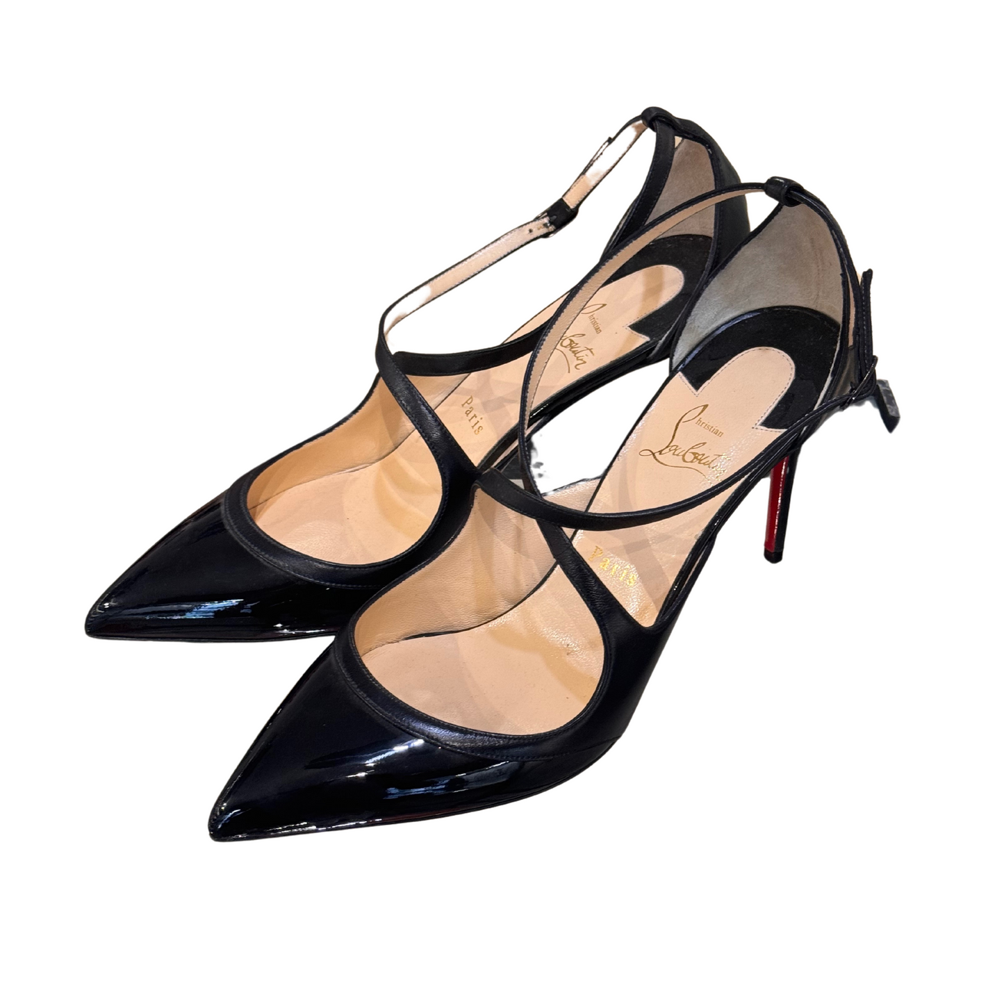 DECOLLETE LOUBOUTIN PUNTA CON INTRECCIO