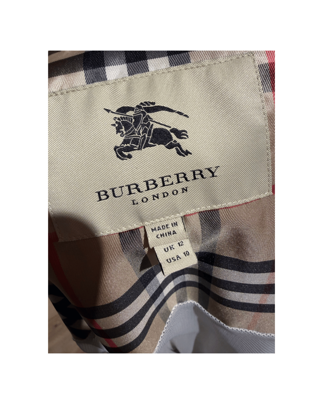 IMPERMEABILE BURBERRY BEIGE CHIARO TG 44
