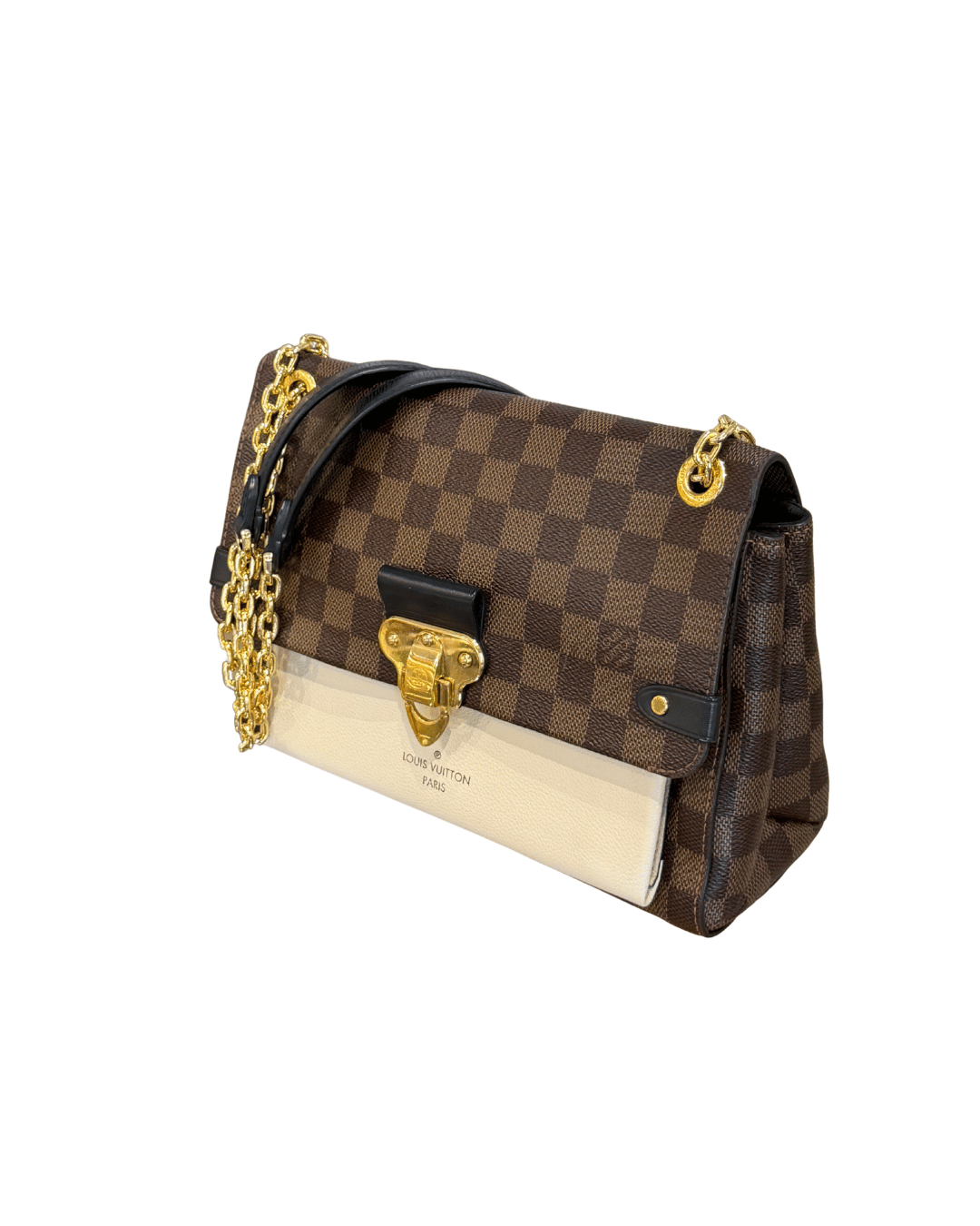 VAVIN PM LOUIS VUITTON DAMIER EBENE RIFINITURE CREMA