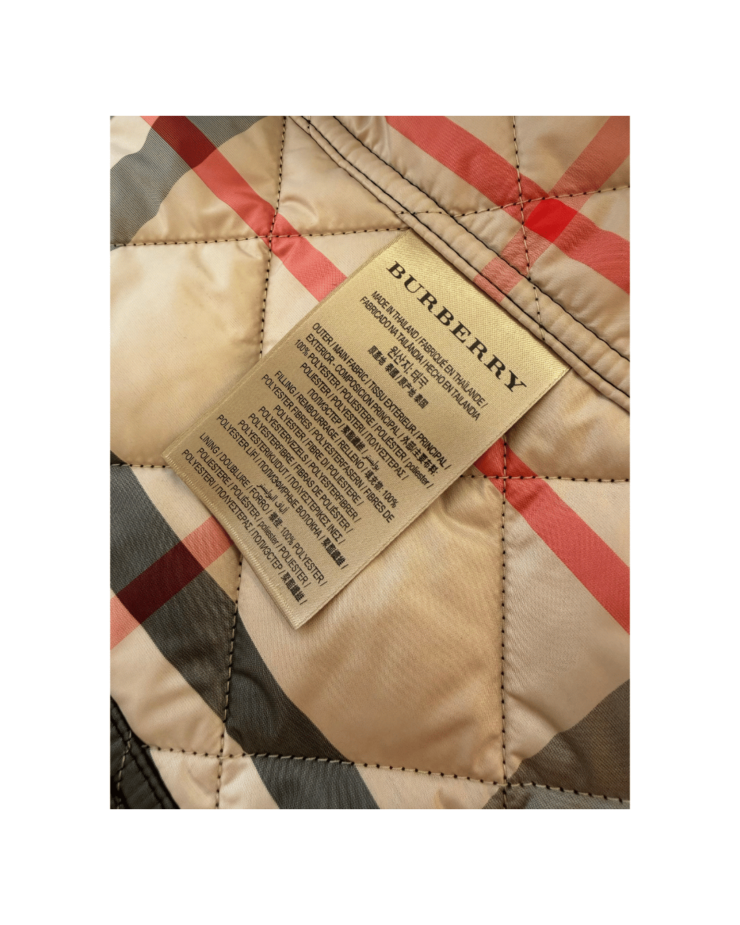 PIUMINO BURBERRY NERO TRAPUNTATO Tg S