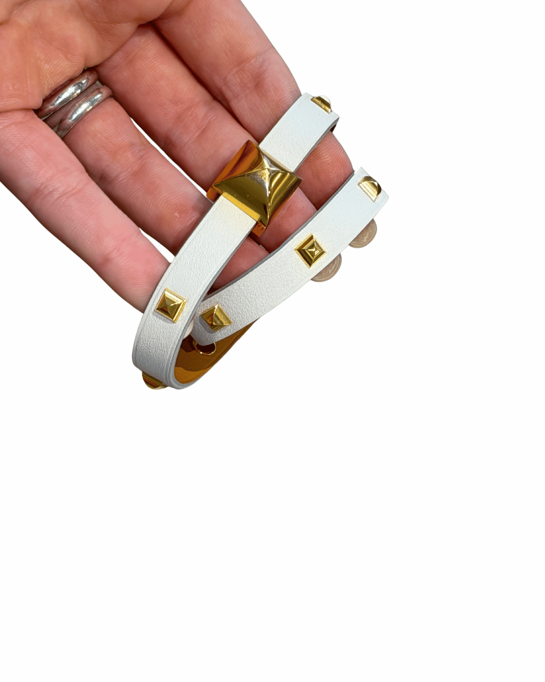 BRACCIALE HERMES BIANCO MEDOR INFINI DOUBLE TOUR Tg M