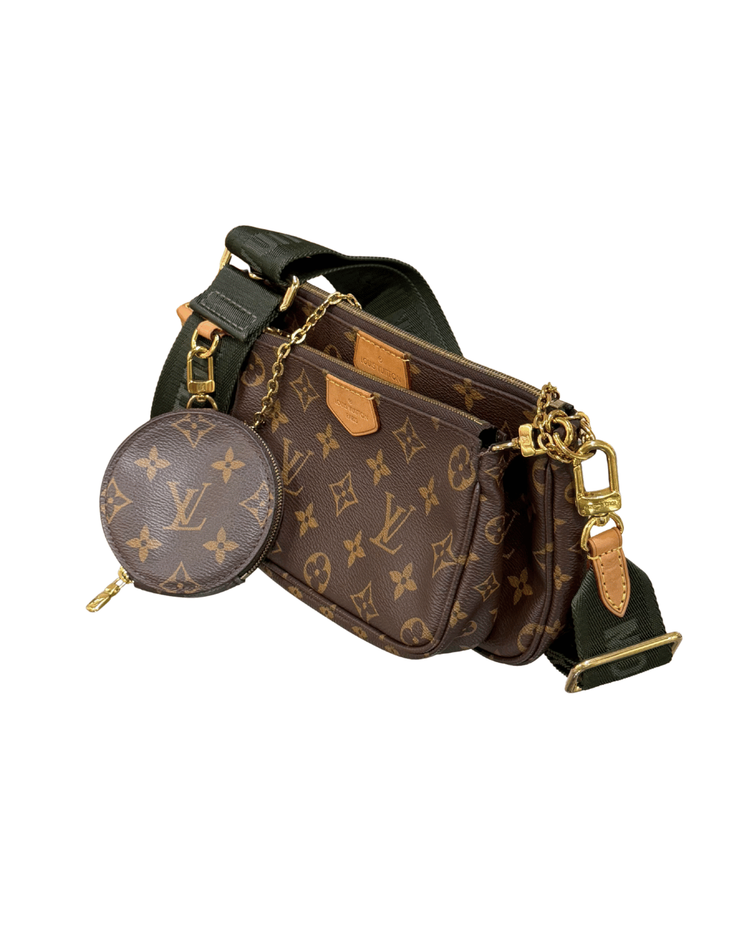 MULTIPOCHETTE LOUIS VUITTON TRACOLLA VERDE