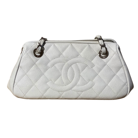 CHANEL PELLE CAVIAR BIANCA