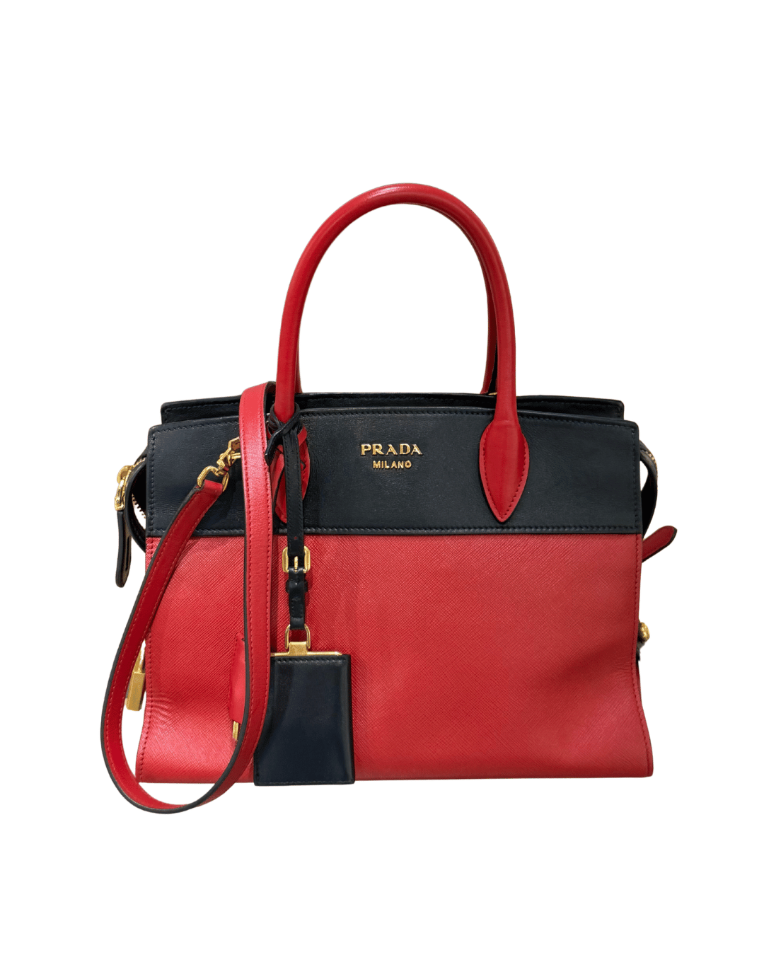 PRADA ESPLANADE BICOLORE ROSSA E NERA