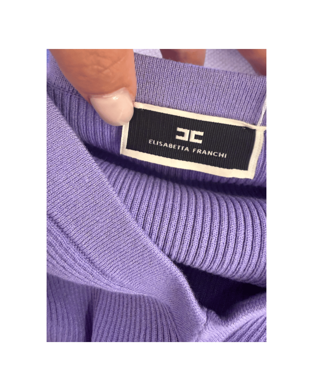 ABITO ADERENTE MIDI ELISABETTA FRANCHI LILLA Tg 44