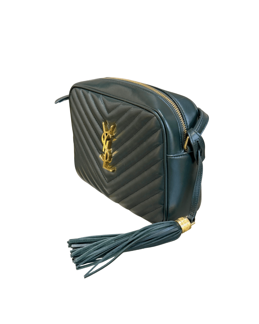 CAMERA BAG YSL VERDE SCURO