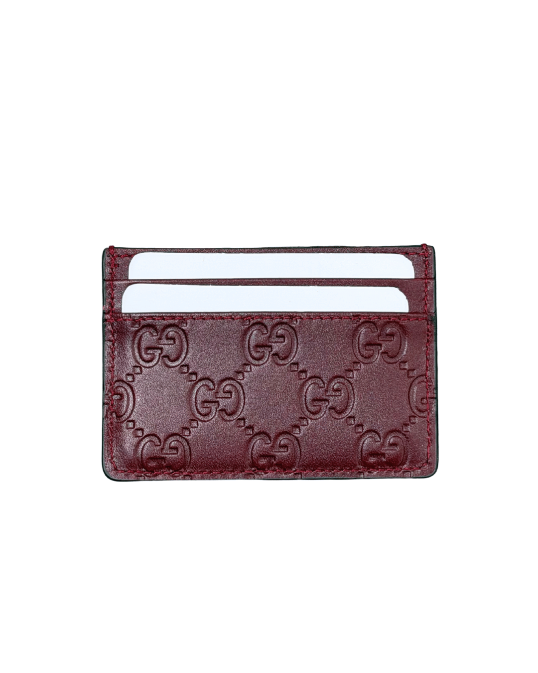 PORTACARTE GUCCI PELLE BORDEAUX