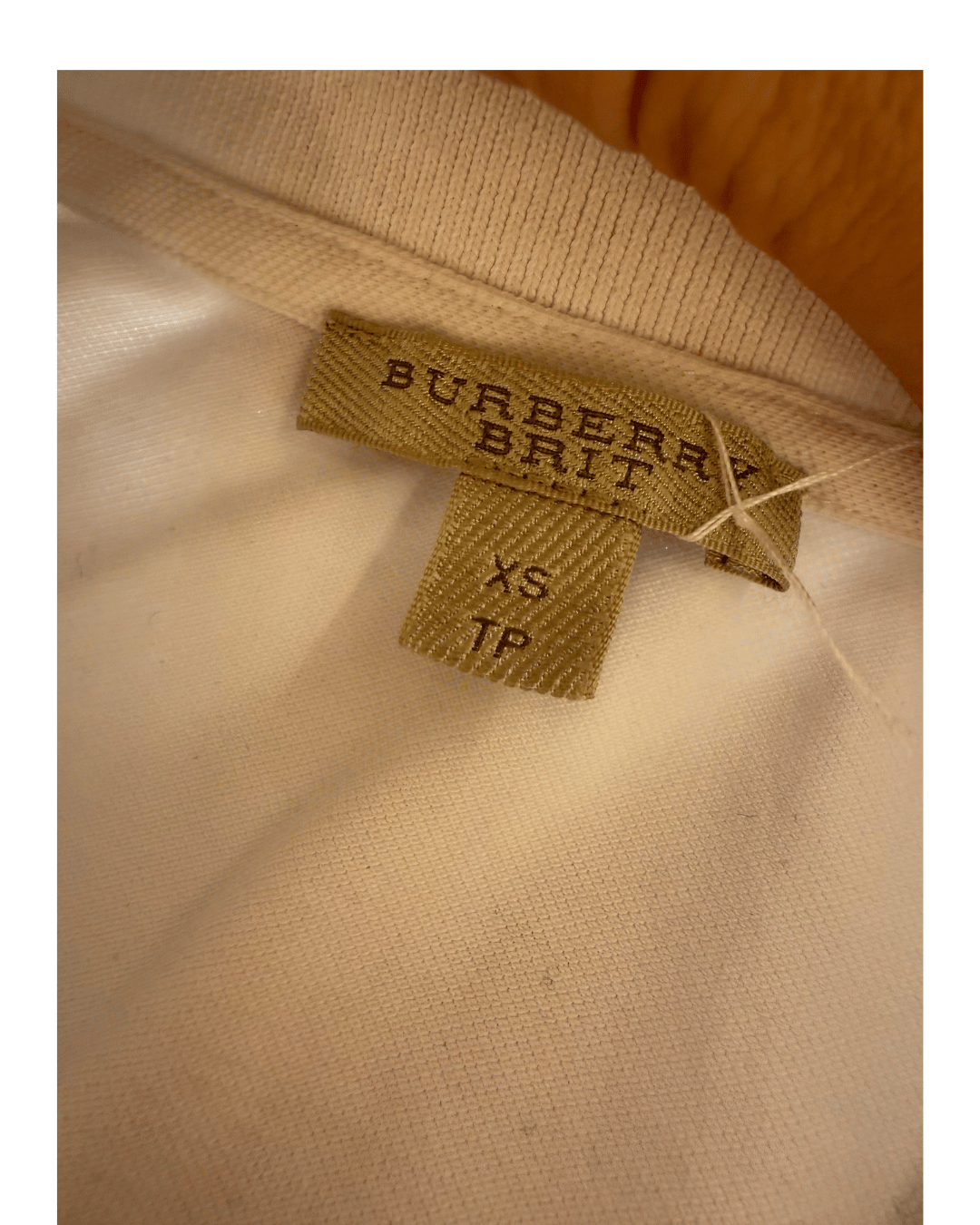 POLO BURBERRY BIANCA Tg XS