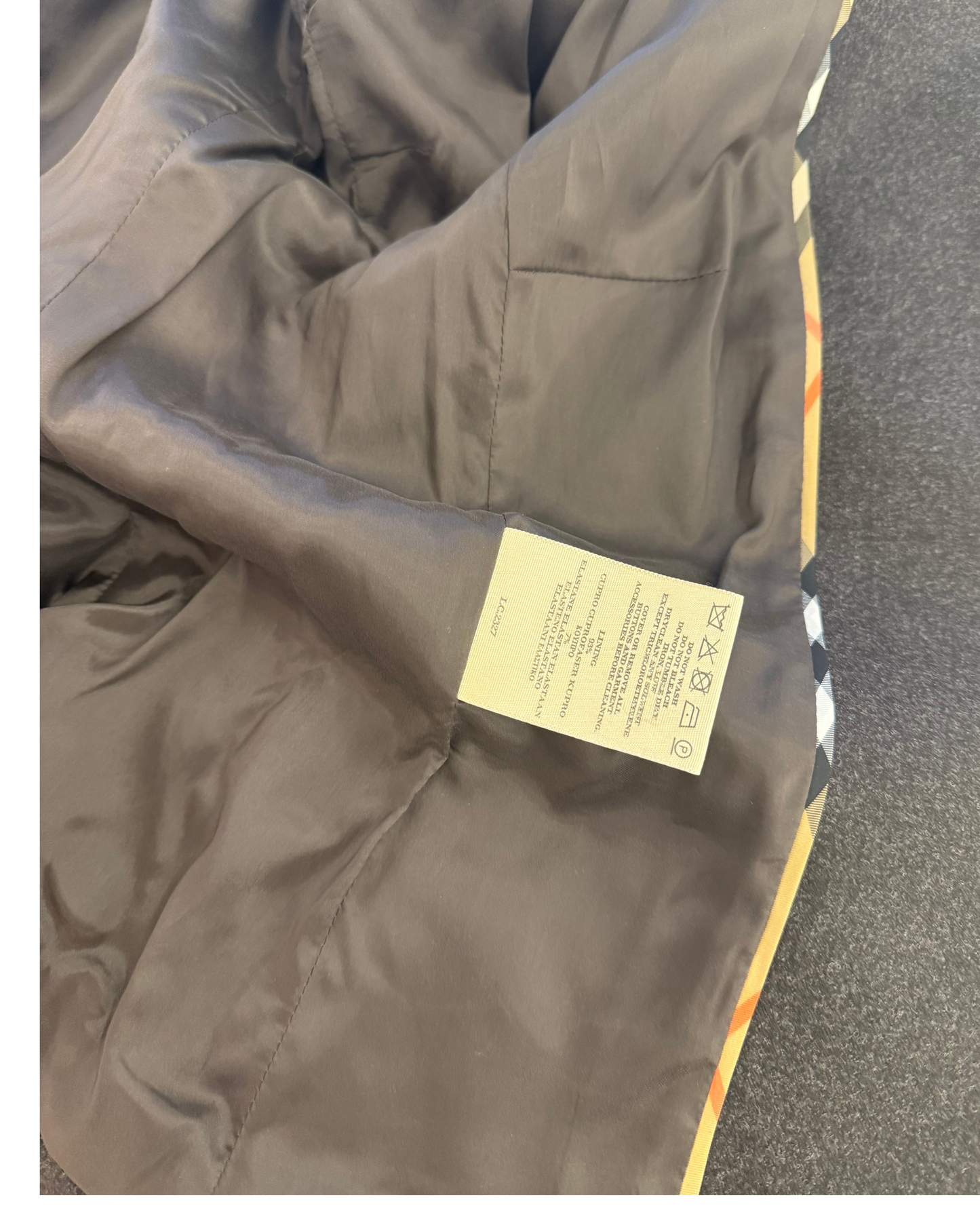 GIACCA BURBERRY GRIGIA ANTRACITE