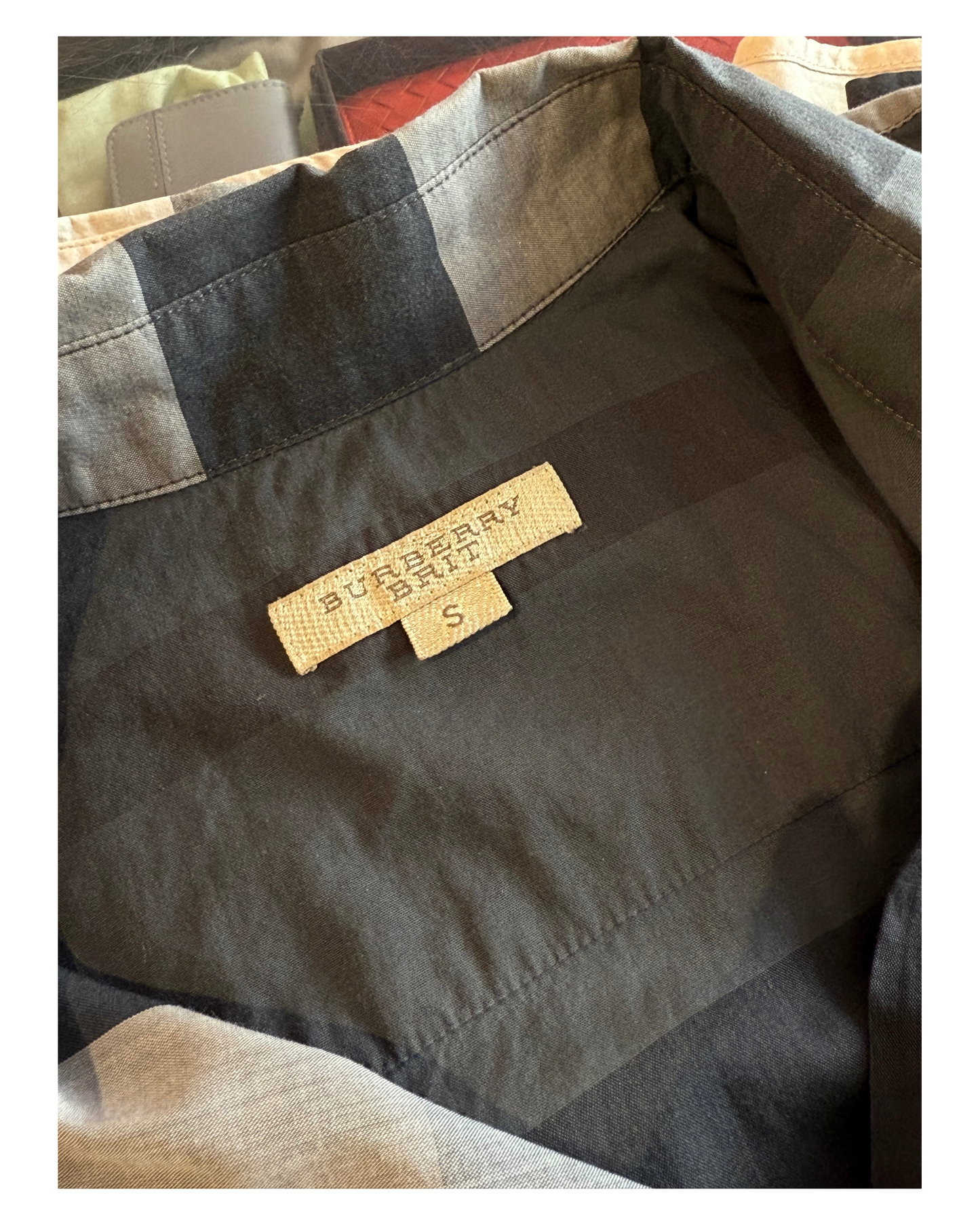 CAMICIA BURBERRY TARTAN SCURO