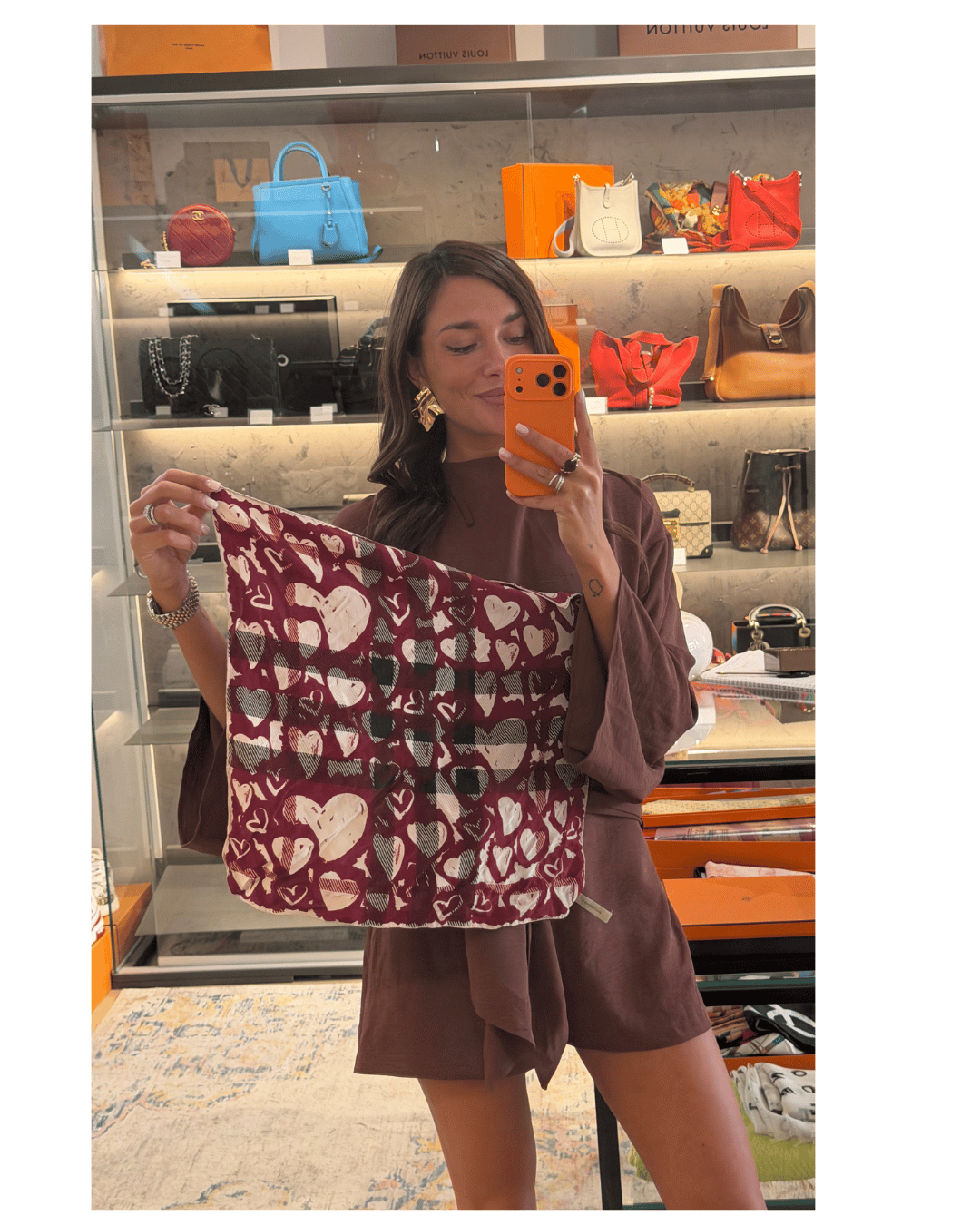 STRANGOLINO BURBERRY CUORI SETA