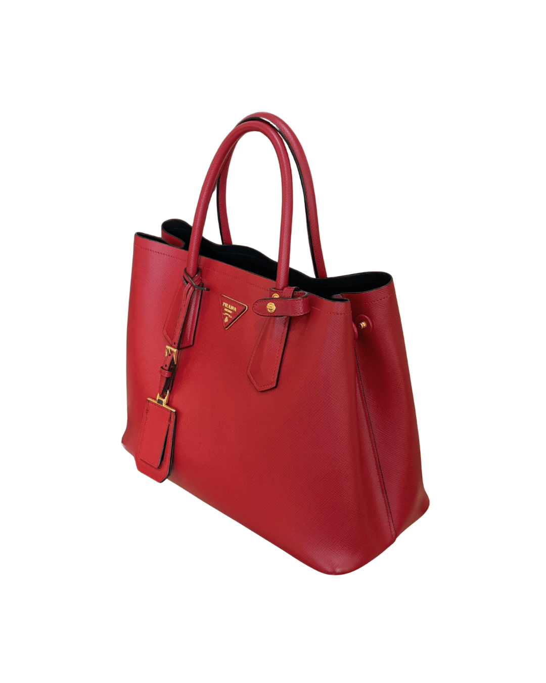 PRADA PELLE SAFFIANO ROSSA A MANO
