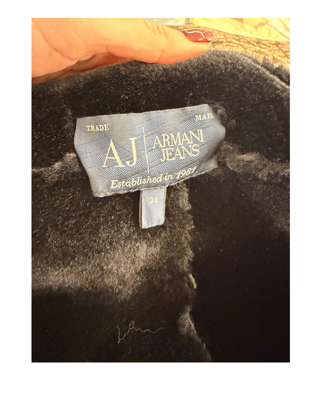 GILET ARMANI BLU E NERO