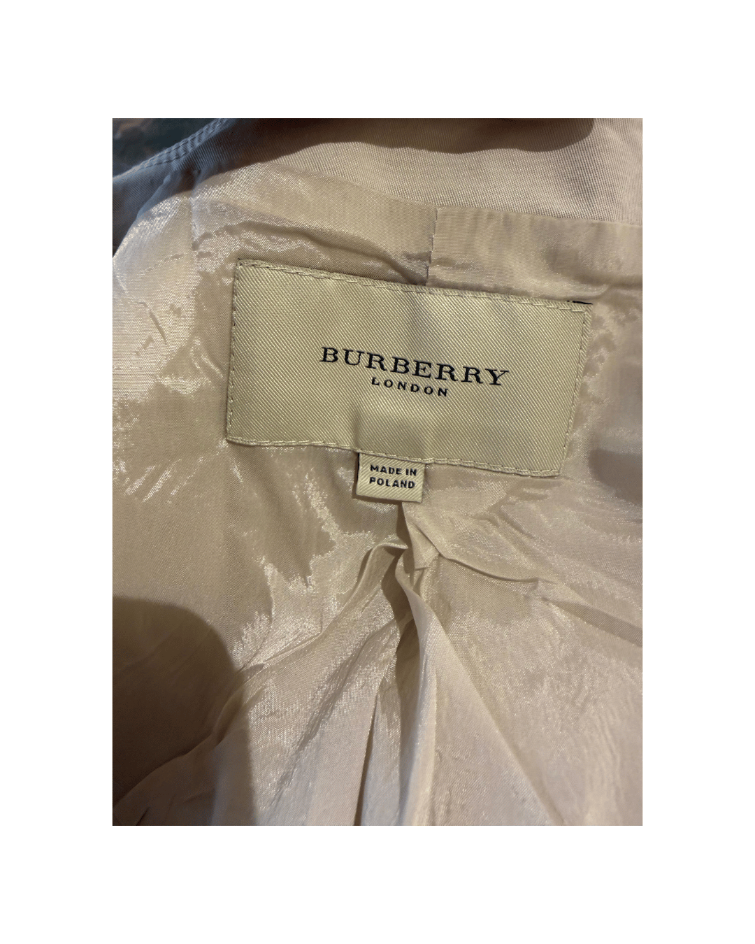 ABITO TRENCH BURBERRY BEIGE Tg 40