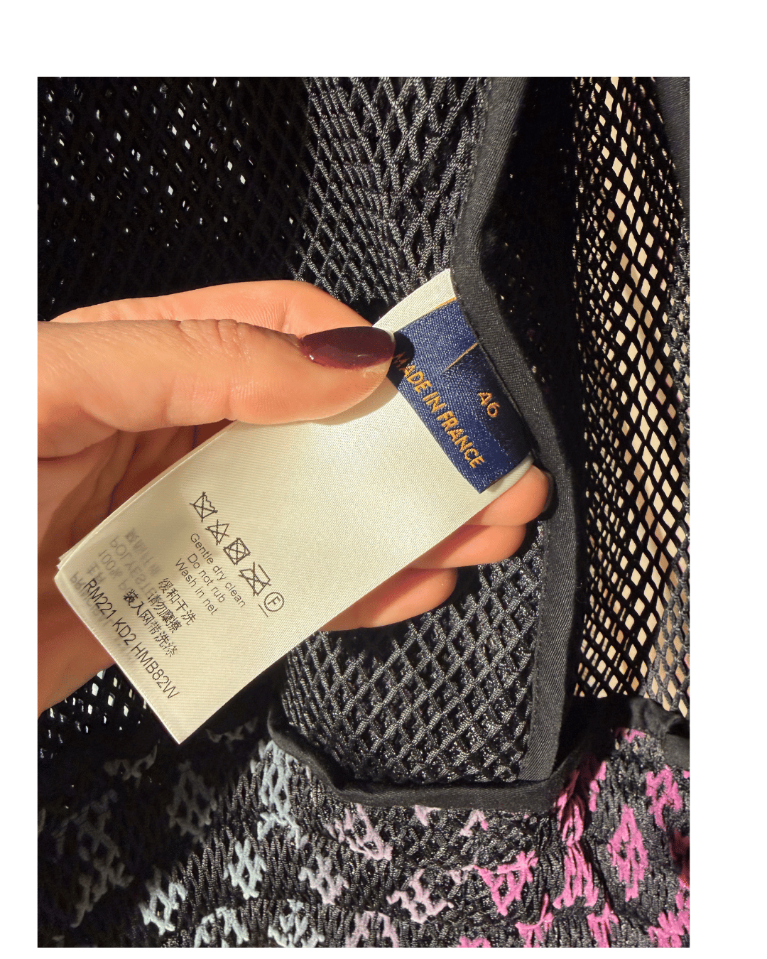 GIACCA LOUIS VUITTON GRADIENT MONOGRAM MESH HOODIE