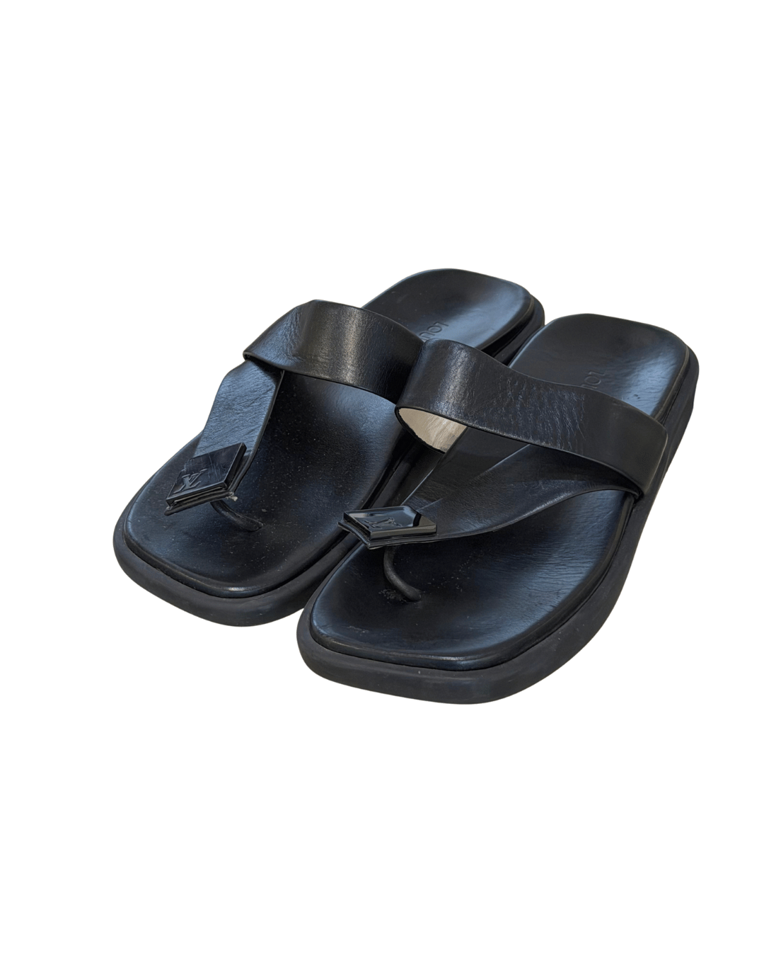 SANDALI INFRADITO LOUIS VUITTON NERI Nr 37