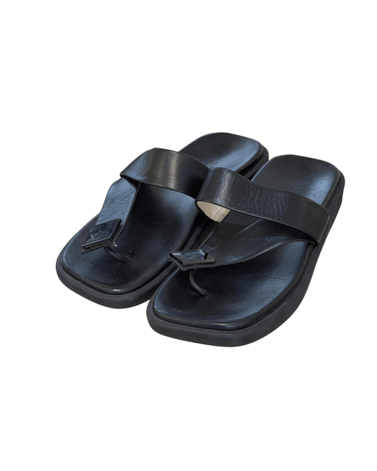 SANDALI INFRADITO LOUIS VUITTON NERI Nr 37