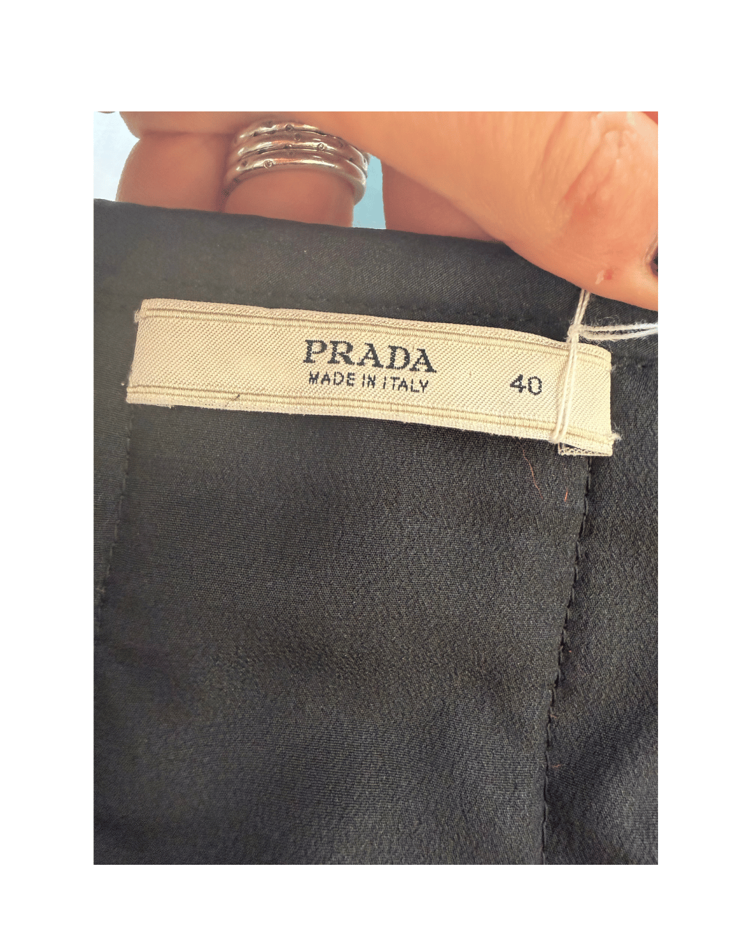 GONNA PRADA BOUCLE NERA ARANCIONE E BIANCA TG 40