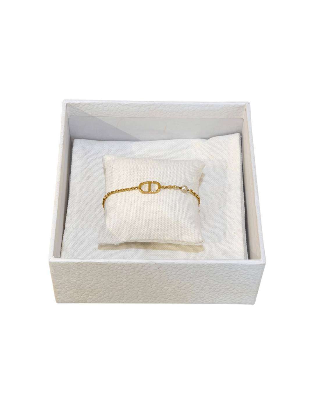 BRACCIALE METALLO DORATO DIOR CON SCATOLA
