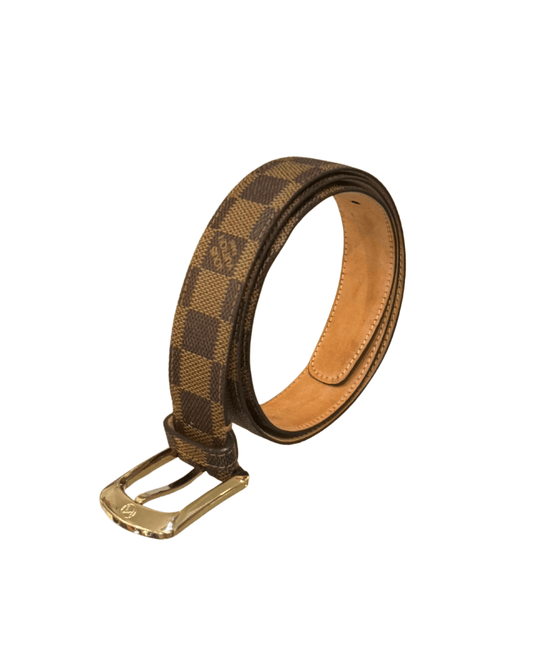 CINTURA LOUIS VUITTON DAMIER EBENE 90